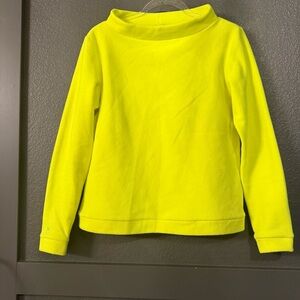 DUDLEY STEPHENS •Neon Yellow Fleece Pullover - small